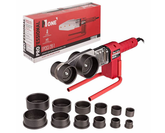 Паяльник для пластиковых труб Number one EPC63/20-1 (1800Вт,6 насадок, кейс)