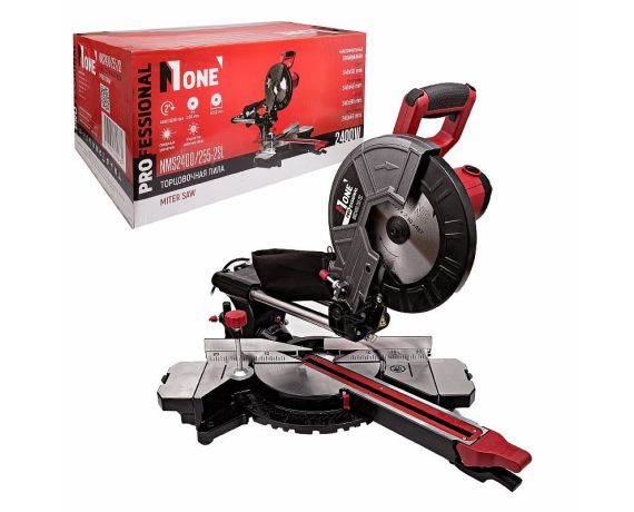 Пила торцовачная Number one NMS 2400/255-2SL (2400Вт,диск 255мм,угл.рез 45гр,2скор.дер/мет)