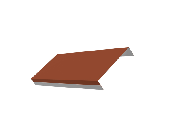 Ламель обратная 125 забора жалюзи Texas 0,45 Drap TX RAL 8004 терракота