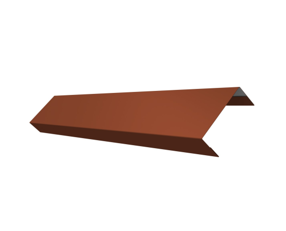 Ламель обратная 50 забора жалюзи Texas 0,45 Drap TX RAL 8004 терракота