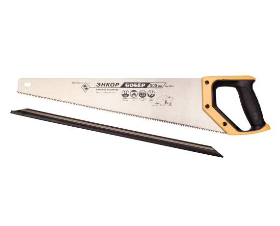 Ножовка закаленный зуб Бобер 500 мм Энкор
