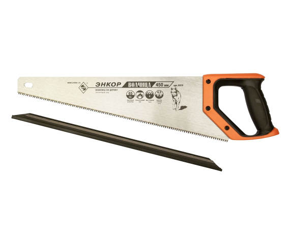 Ножовка закаленный зуб Волчица 450 мм Энкор