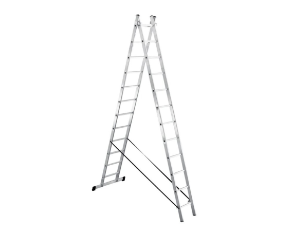 Лестница двухсекционная 2*12 УФУК (3,4/5,9м) 411212