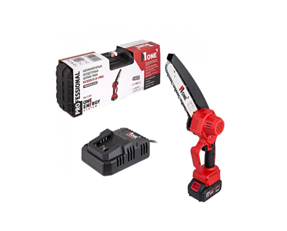 Акк.Пила цепн.бесщет HCS20/3.0-PRO-B (20v,2АКК,3.0Ач,З/У,25см шина,56зв,КЕЙС) №1