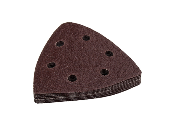 Насадка для МФИ ПРАКТИКА шлиф.листы дельта ,VELCRO, 6 отверстий 93мм, Р240, 10шт 240-461