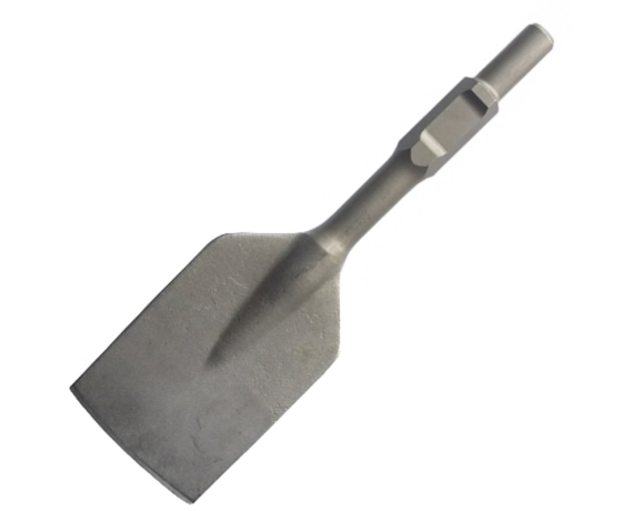 Долото-лопатка для отб.молотка NPH6505А (ОСТРАЯ,дл.440мм,шир.135мм,размер шестигр. 30мм, НЕХ