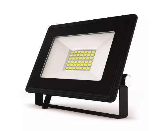 Прожектор с/д PRE LED FL4 30W BLACK (1/100)  IP65 холодный