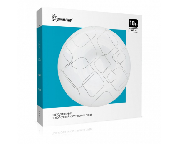 Светодиодный потолочный светильник (LED)Smartbuy 18Вт 260*55мм CUBES