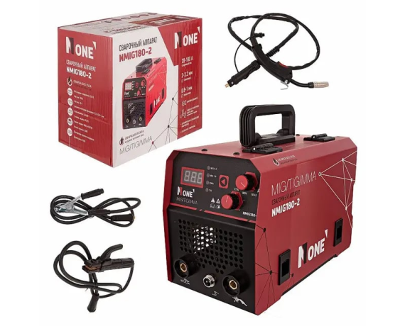 Полуавтомат инверторный сварочный NMIG 180-2(MIG/TIG/MMA 20-180A,без газа, цифровой дисплей) №1