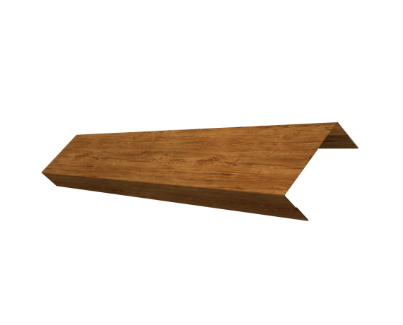 Ламель обратная 50 забора жалюзи Texas 0,45 Print Elite с пленкой Golden Wood