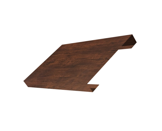 Ламель лицевая 150 забора жалюзи Texas 0,45 Print-Double Premium с пленкой Cherry Wood Dark F