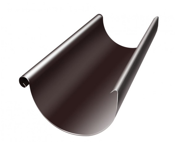 Желоб полукруглый Optima 125мм 3м RAL 8017 Matt