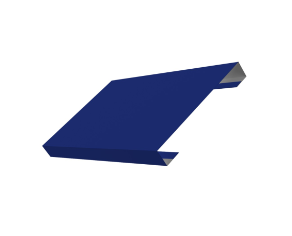 Ламель лицевая 150 забора жалюзи Texas 0,45 PE с пленкой RAL 5002 ультрамариново-синий