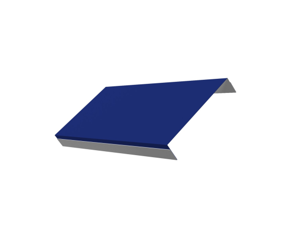 Ламель обратная 150 забора жалюзи Texas 0,45 PE с пленкой RAL 5002 ультрамариново-синий