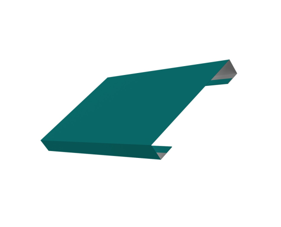 Ламель лицевая 150 забора жалюзи Texas 0,45 PE с пленкой RAL 5021 водная синь