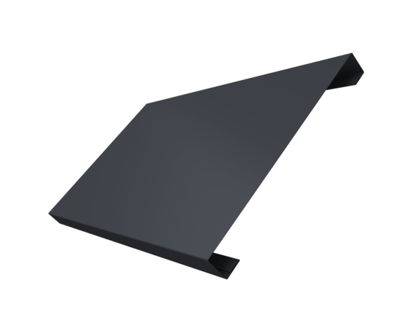 Ламель лицевая 200 забора жалюзи Texas 0,5 Atlas X с пленкой RAL 7024 мокрый асфальт