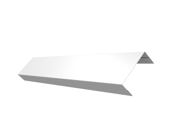 Ламель лицевая 50 забора жалюзи Texas 0,45 PE-Double с пленкой RAL 9003 сигнальный белый