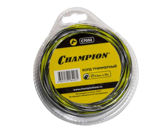 Корд трим. CHAMPION Tornado 3,0мм*12м (витой квадрат) С7052