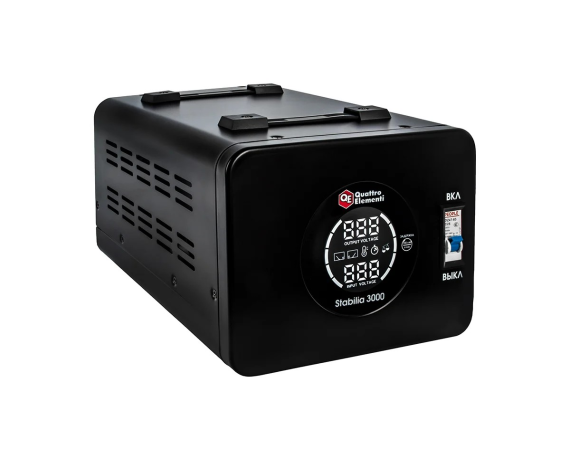 Стабилизатор напряжения напольный QUATTRO ELEMENTI Stabilia 3000(3000ВА,140-270В) 917-674