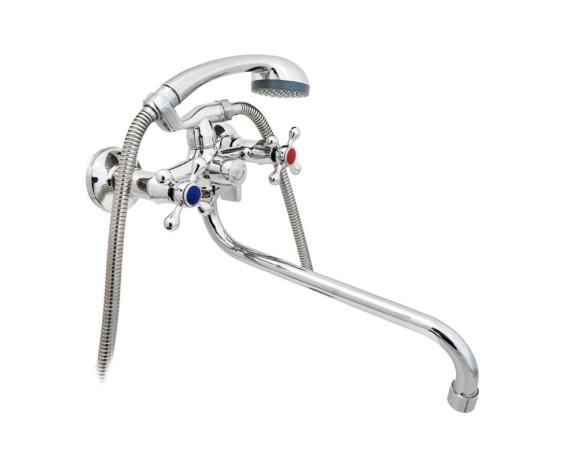 Смеситель для ванны Lamen LD-2709F, двухвентельный 