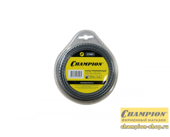 Корд трим. CHAMPION Platin Saw 3,0мм*12м (зубчатый) С7067