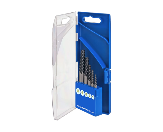 Набор для извлечения саморезов ПРАКТИКА для шпилек и болтов 