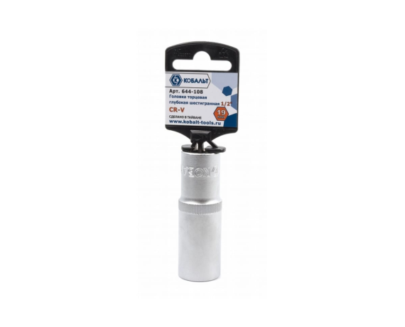 Головка торцевая глубокая КОБАЛЬТ 1/2