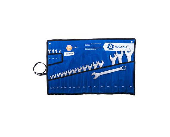 Набор ключей комбинированных КОБАЛЬТ 6-19,21,22,24,27,30,32 мм (20 шт.) чехол