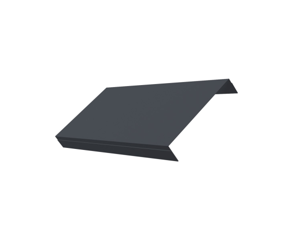 Ламель обратная 150 забора жалюзи Texas 0,45 PE-Double с пленкой RAL 7024 мокрый асфальт