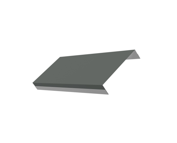 Ламель обратная 125 забора жалюзи Texas 0,45 PE с пленкой RAL 7005 мышино-серый