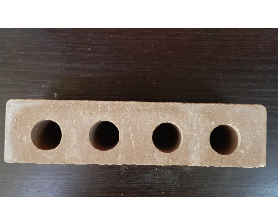 Кирпич гиперпресованный 1,4 НФ половинка С ФАСКОЙ 250*60*88 персик (480 шт/под)