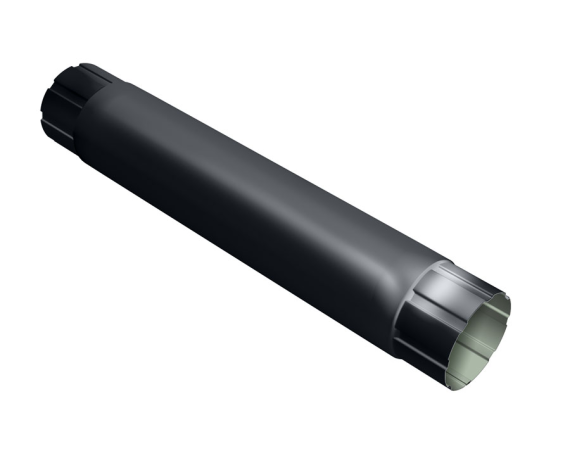 Труба круглая соединительная Optima 100мм 1м RAL 7024