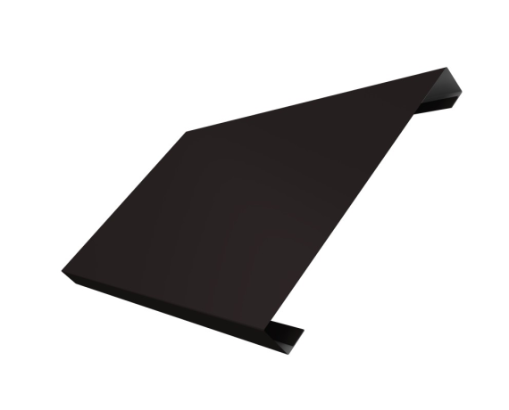 Ламель лицевая 200 забора жалюзи Texas 0,45 Drap с пленкой RAL 9005 черный