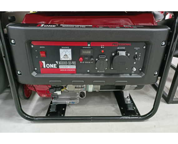 Генератор бензиновый NG6000-SO-PRO (5,0/5,5кВт,15лс,25л,ручн.старт.,счетчик,МЕДЬ)№1