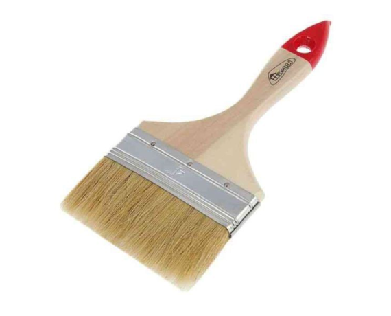 Кисть плоская натур.щетина 4,0 (100мм) 