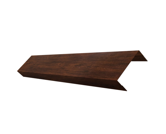 Ламель обратная 50 забора жалюзи Texas 0,45 Print-double Premium с пленкой Cherry Wood Dark F