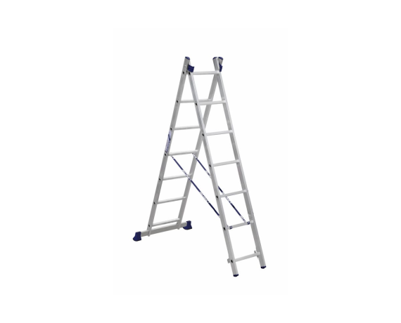 Лестница двухсекционная универсальная алюминиевая 5207