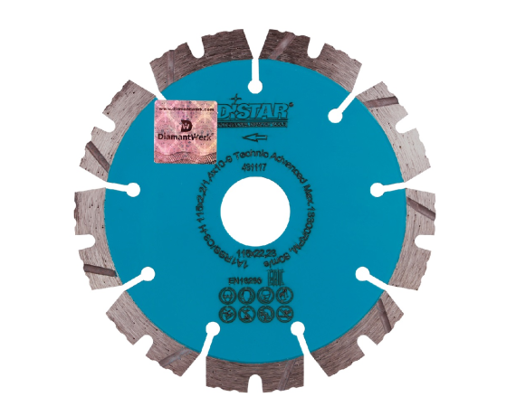 Круг алмазный 1A1RSS/C3-Н 115*2.2/1.4*10*22,23-9 Technic Advanced