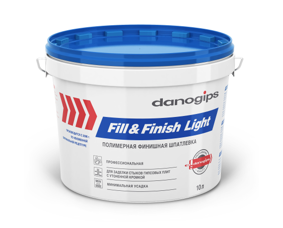 Шпаклевка Danogips Finish Light 17 л/18,5 кг