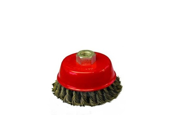 Щетка металл для УШМ 125 мм/м 14 (чашка) крученая 888 