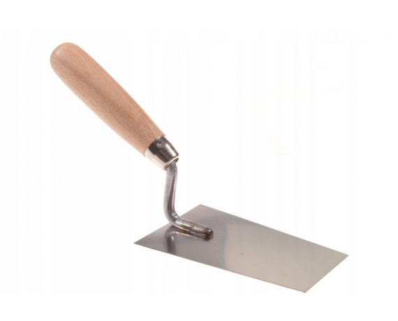 Кельма штукатура, из нерж. стали с дер. ручкой 160мм 