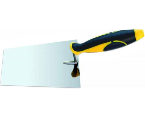 Кельма штукатура, из нерж. стали с рез.-пласт. ручкой 180*125мм 