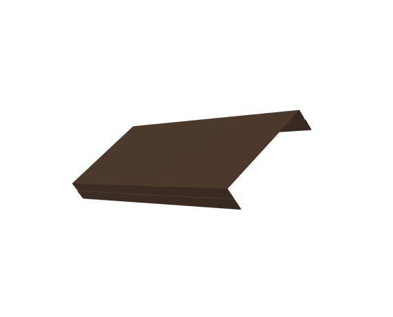 Ламель обратная 125 забора жалюзи Texas 0,45 PE-Double с пленкой RAL 8017 шоколад