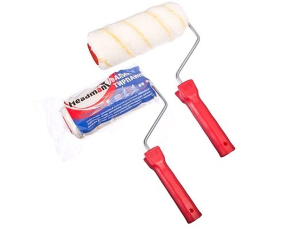 Валик полиакрил ГИРПАИНТ 180мм ворс 18мм Headman