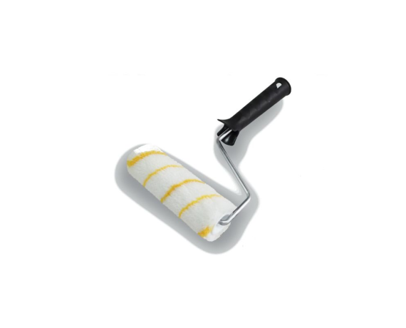 Валик полиакрил с желтой полосой 38*40*230мм ворс 12мм , в сборе 