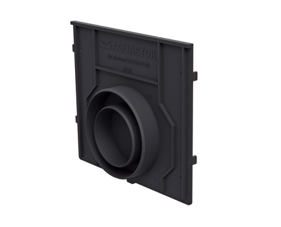 Заглушка торцевая пластиковая для DN150 H80-H185, класс нагрузки Е600 Aquastok
