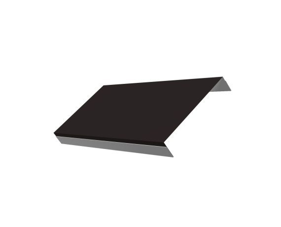 Ламель обратная 150 забора жалюзи Texas стартовая/финишная для калиток и ворот 0,5 Drap TX RAL 9005