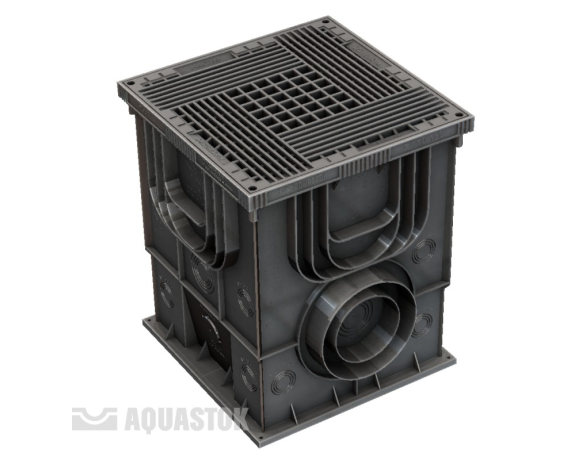 Дождеприемник пластиковый 350х350х420 (в сборе с решеткой) Master Aquastok