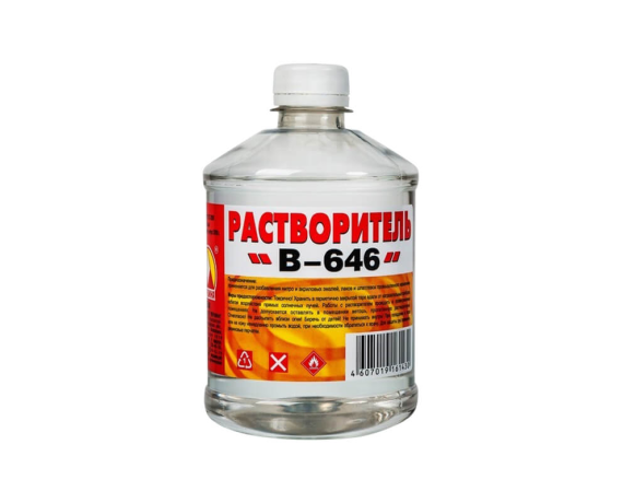 Растворитель 646-В 0,4 кг./0,5 л. /Вершина/