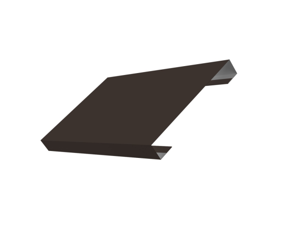 Ламель лицевая 150 забора жалюзи Texas 0,5 PurPro с пленкой RR 32 темно-коричневый